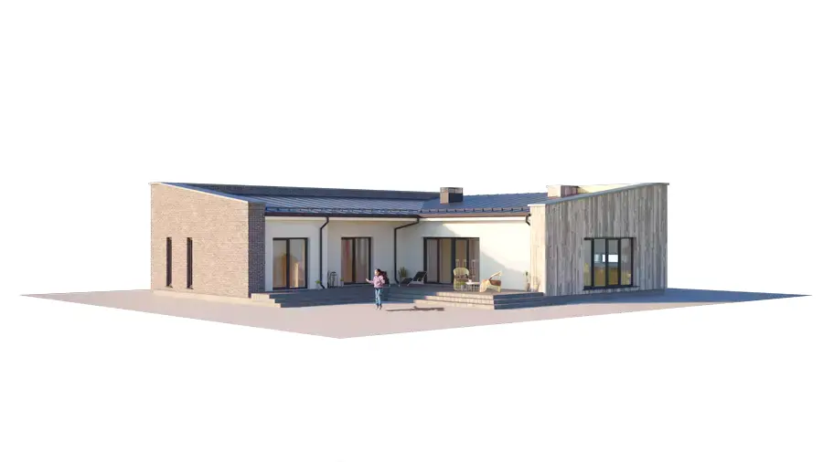 House Plan: 1392 ft², 1 Story, 3 Beds, 2 Baths, Open Floor Plan, 1-Car Garage