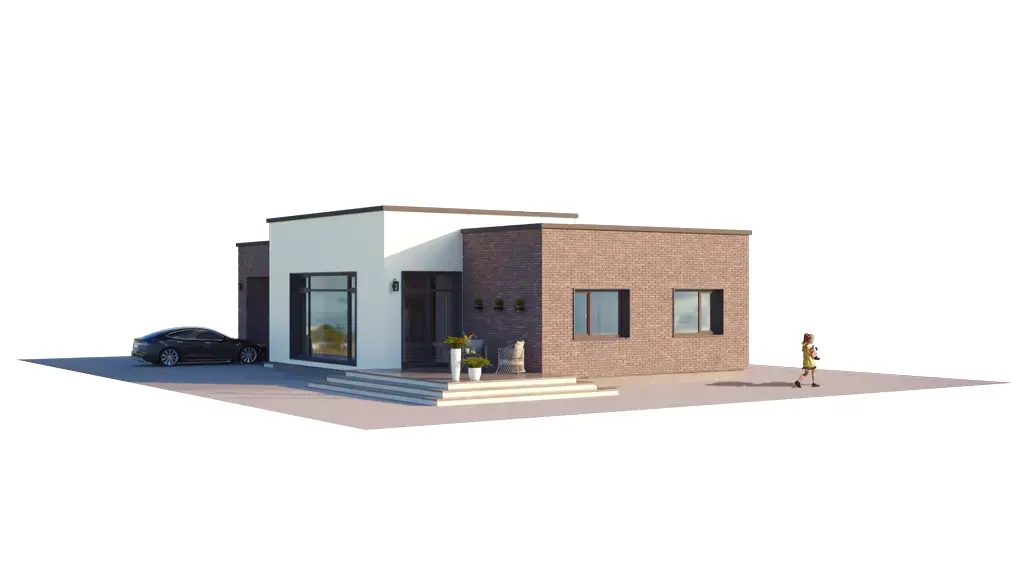 House Plan: 1169 ft², 1 Story, 3 Beds, 1 Baths, Open Floor Plan, 1-Car Garage