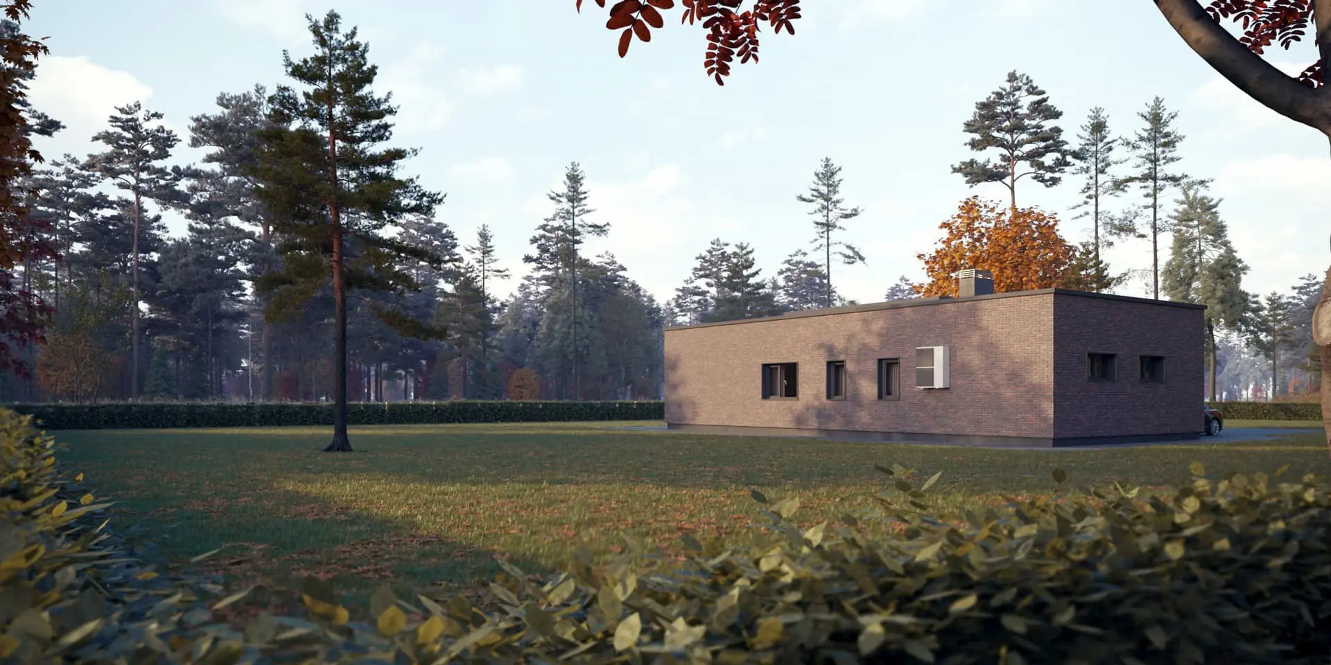 House Plan: 1169 ft², 1 Story, 3 Beds, 1 Baths, Open Floor Plan, 1-Car Garage