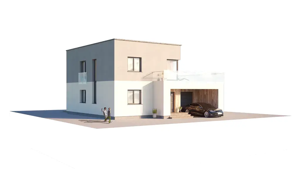 House Plan: 1530 ft², 2 Stories, 3 Beds, Home Office, 1.5 Baths, Open Floor Plan, 1-Car Garage