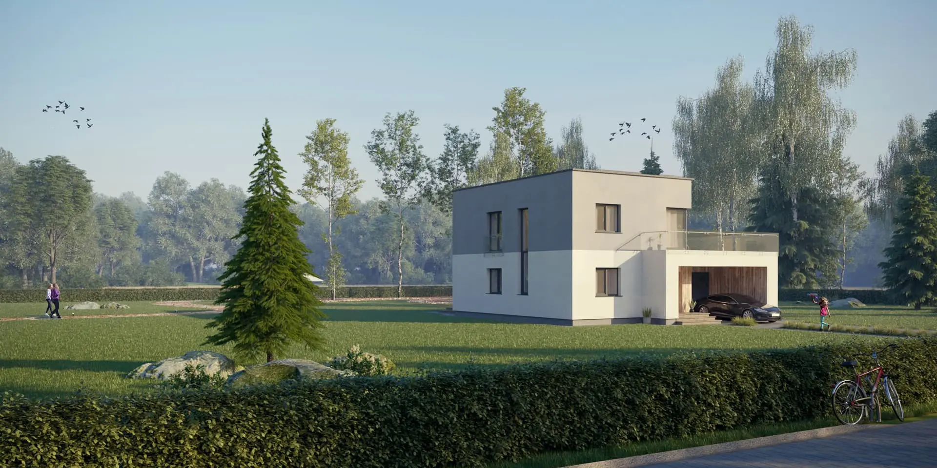 House Plan: 1530 ft², 2 Stories, 3 Beds, Home Office, 1.5 Baths, Open Floor Plan, 1-Car Garage