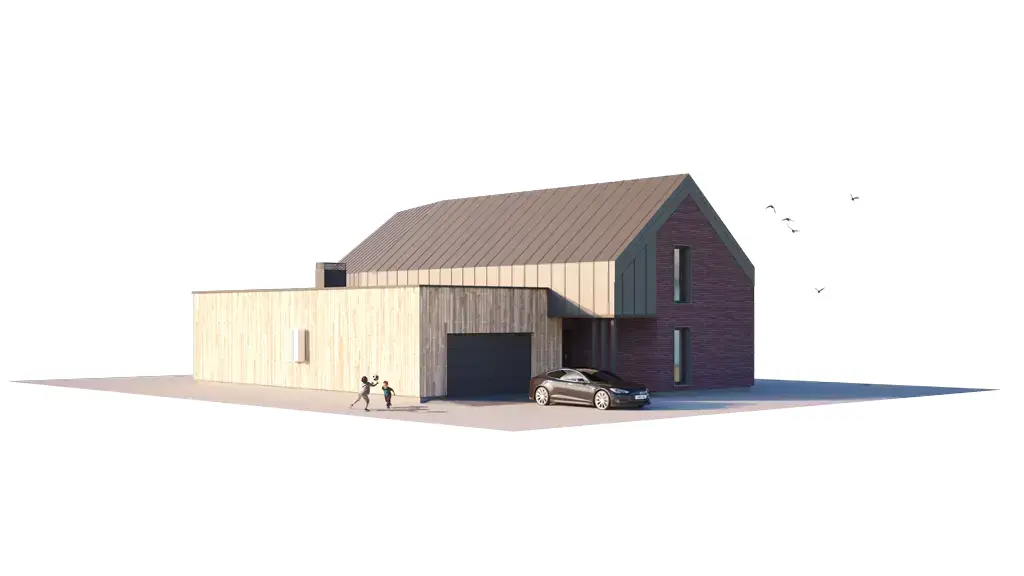 House Plan: 2875 ft², 1.5 Stories, 3 Beds, 3 Baths, Open Floor Plan, 2-Car Garage