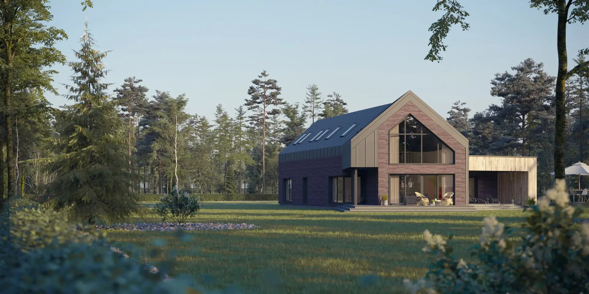 House Plan: 2875 ft², 1.5 Stories, 3 Beds, 3 Baths, Open Floor Plan, 2-Car Garage