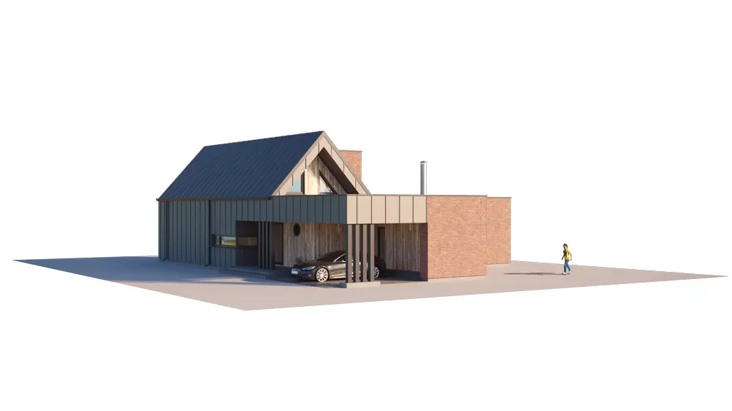 House Plan: 1570 ft², 1.5 Stories, 3 Beds, 2 Baths, Carport