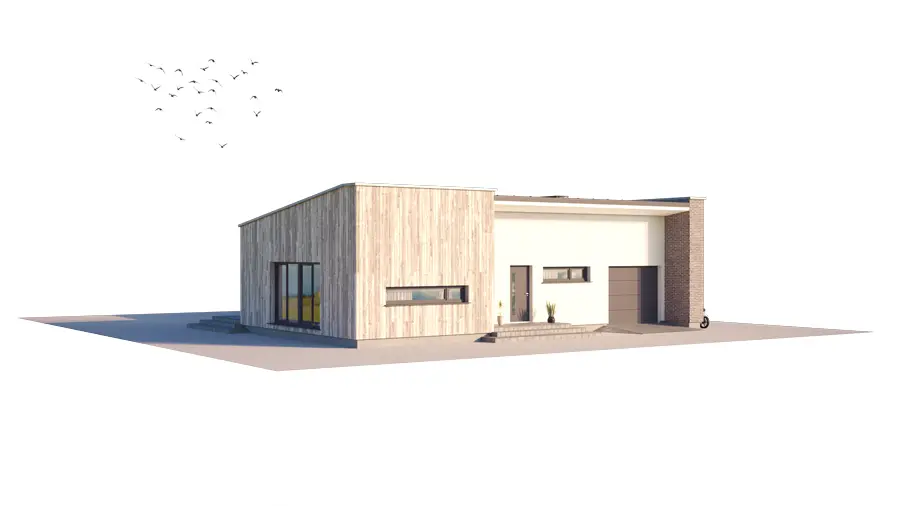 House Plan: 1299 ft², 1 Story, 3 Beds, 1.5 Baths, Open Floor Plan