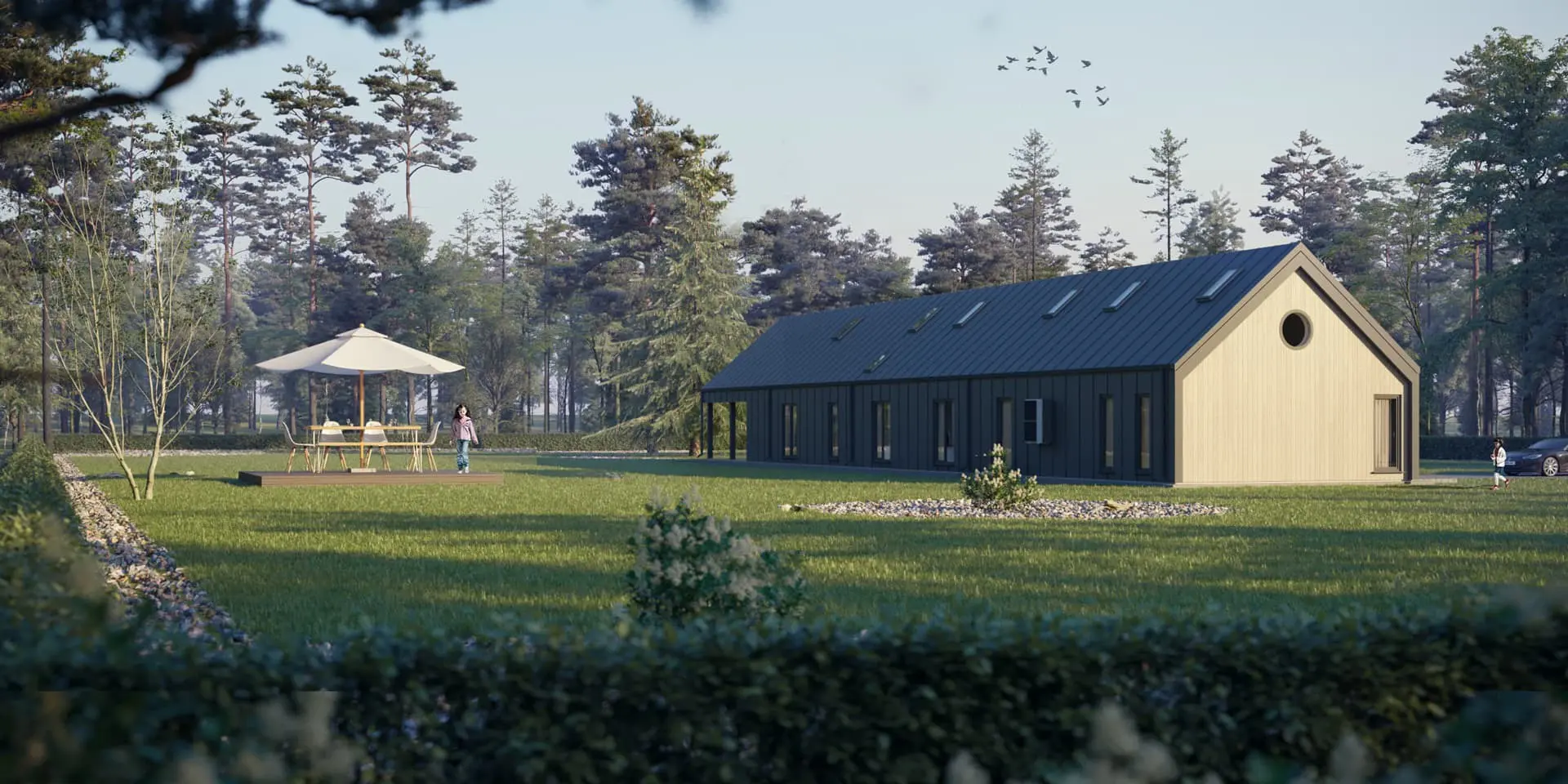 House Plan: 2194 ft², 1 Story, 3 Beds, Home Office, 3 Baths, Open Floor Plan, 2-Car Garage