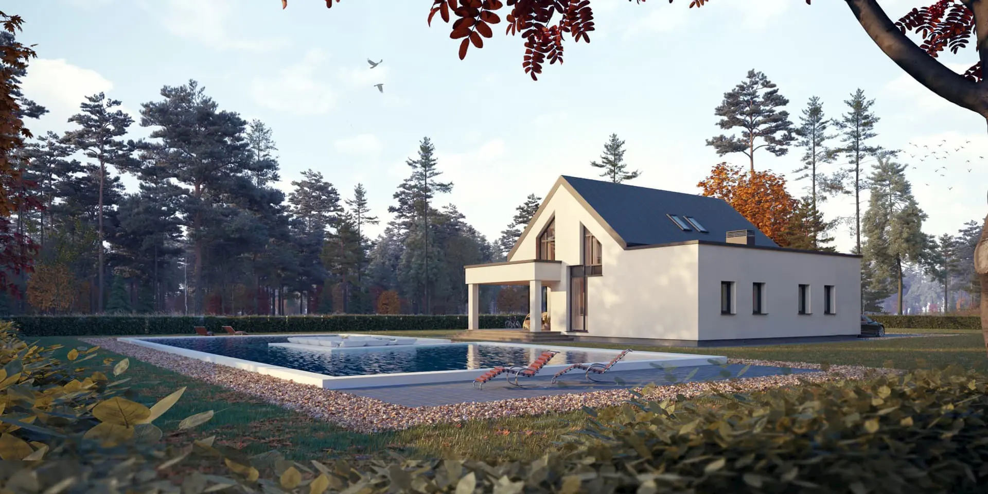 House Plan: 1617 ft², 1.5 Stories, 3 Beds, Home Office, 2 Baths, Open Floor Plan, 1-Car Garage