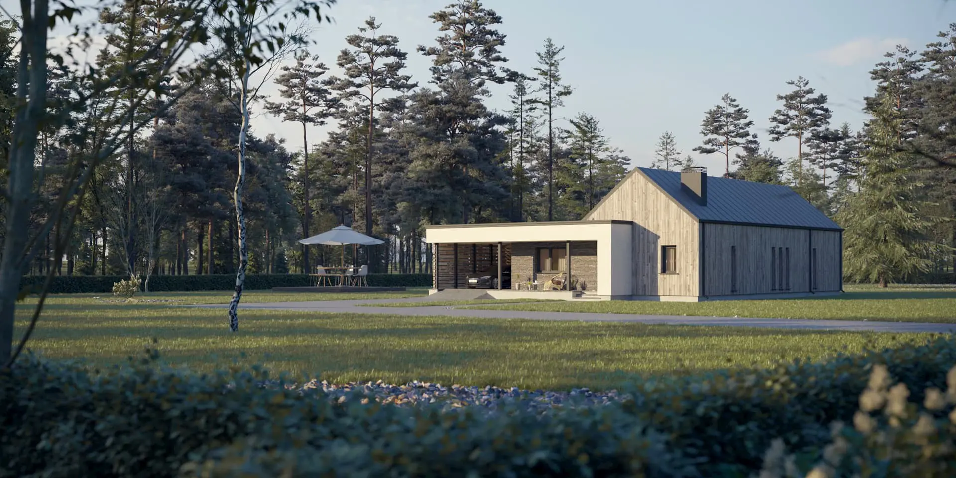 House Plan: 1371 ft², 1 Story, 3 Beds, 2 Baths, Open Floor Plan, Carport