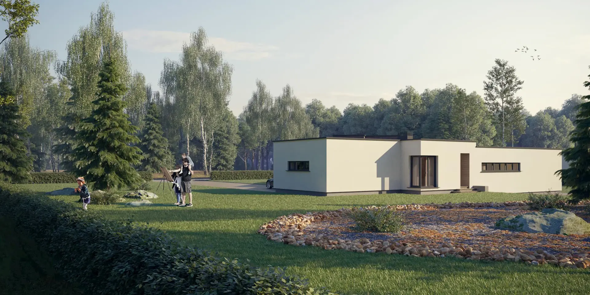 House Plan: 1715 ft², 1 Story, 3 Beds, Home Office, 2 Baths, Open Floor Plan, 2-Car Garage