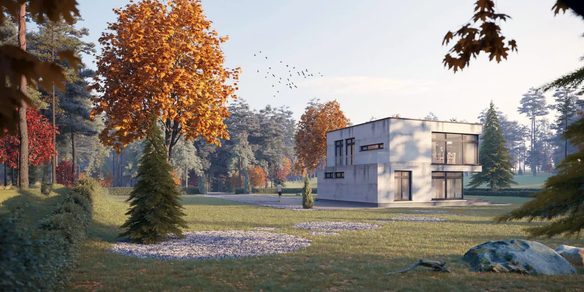 House Plan: 2057 ft², 2 Stories, 3 Beds, Home Office, 2 Baths, Open Floor Plan