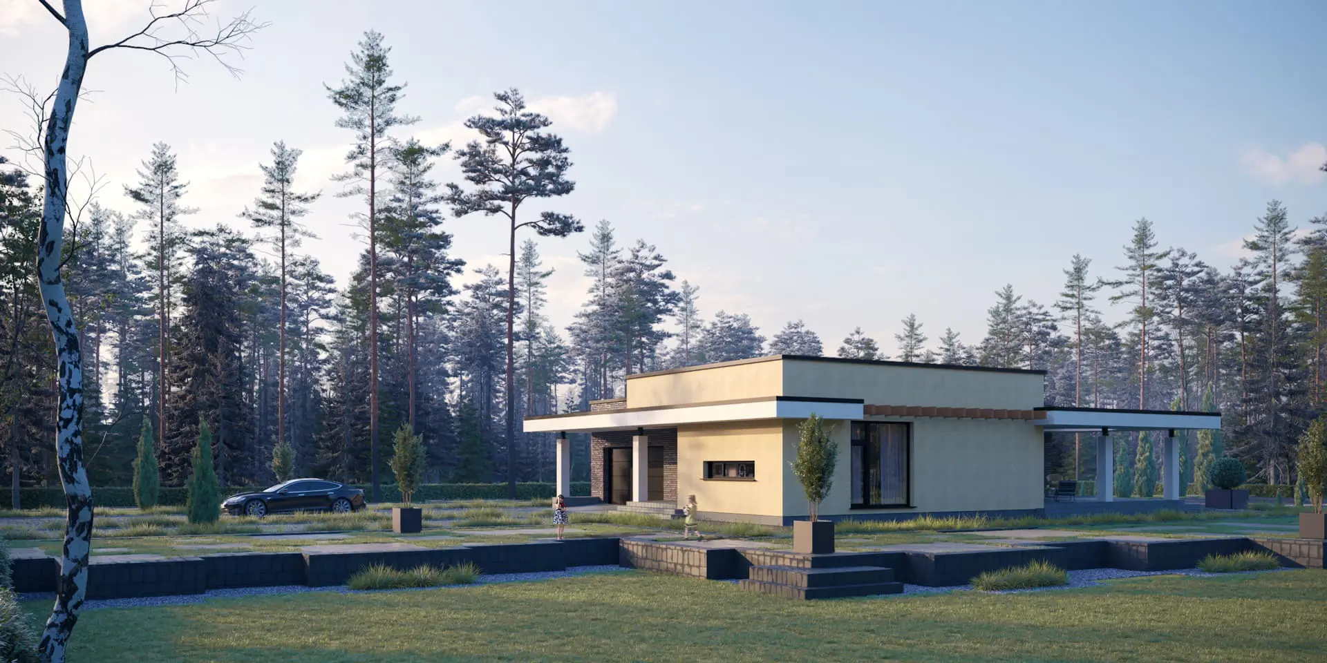 House Plan: 1619 ft², 1 Story, 2 Beds, 2.5 Baths, Open Floor Plan, 2-Car Garage