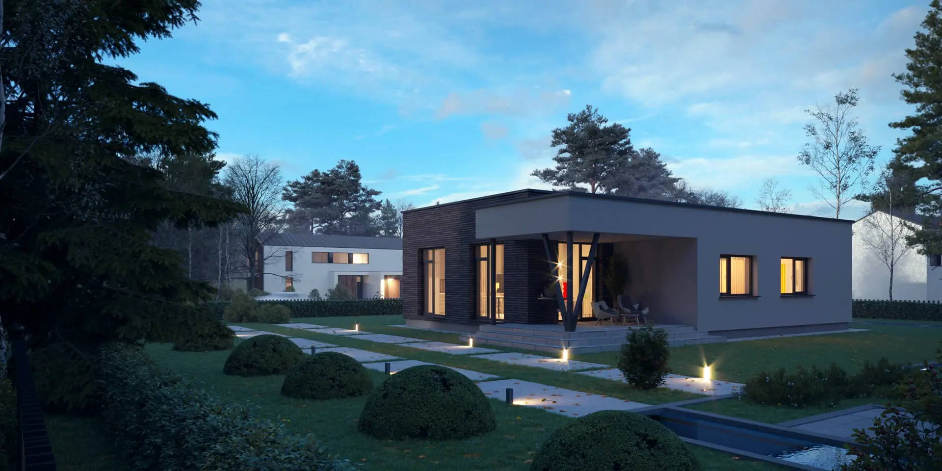 House Plan: 1042 ft², 1 Story, 2 Beds, 1 Baths, Open Floor Plan, 1-Car Garage