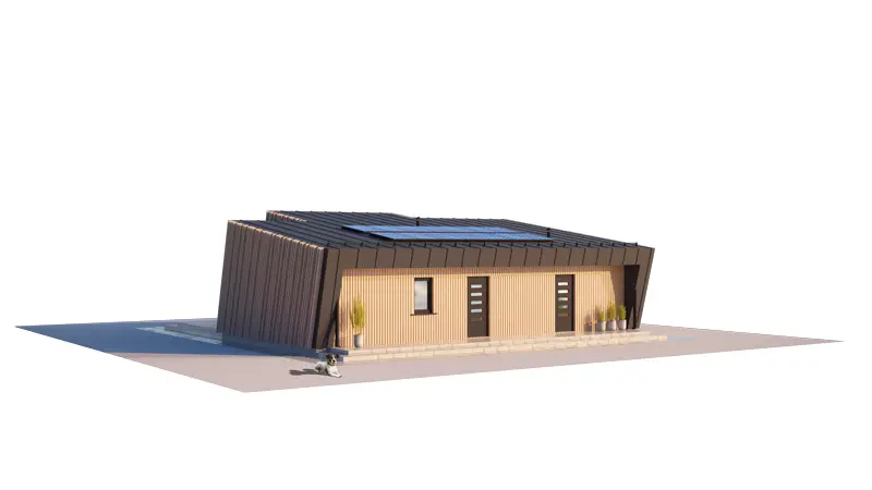 House Plan: 973 ft², 1 Story, 2 Beds, 1 Baths, Open Floor Plan