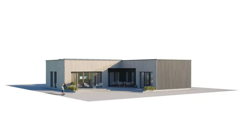 House Plan: 1121 ft², 1 Story, 3 Beds, 2 Baths, Open Floor Plan, 2-Car Garage