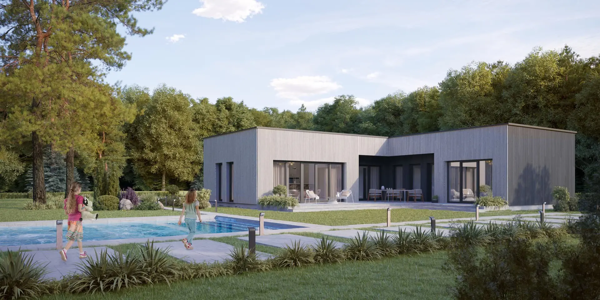 House Plan: 1121 ft², 1 Story, 3 Beds, 2 Baths, Open Floor Plan, 2-Car Garage