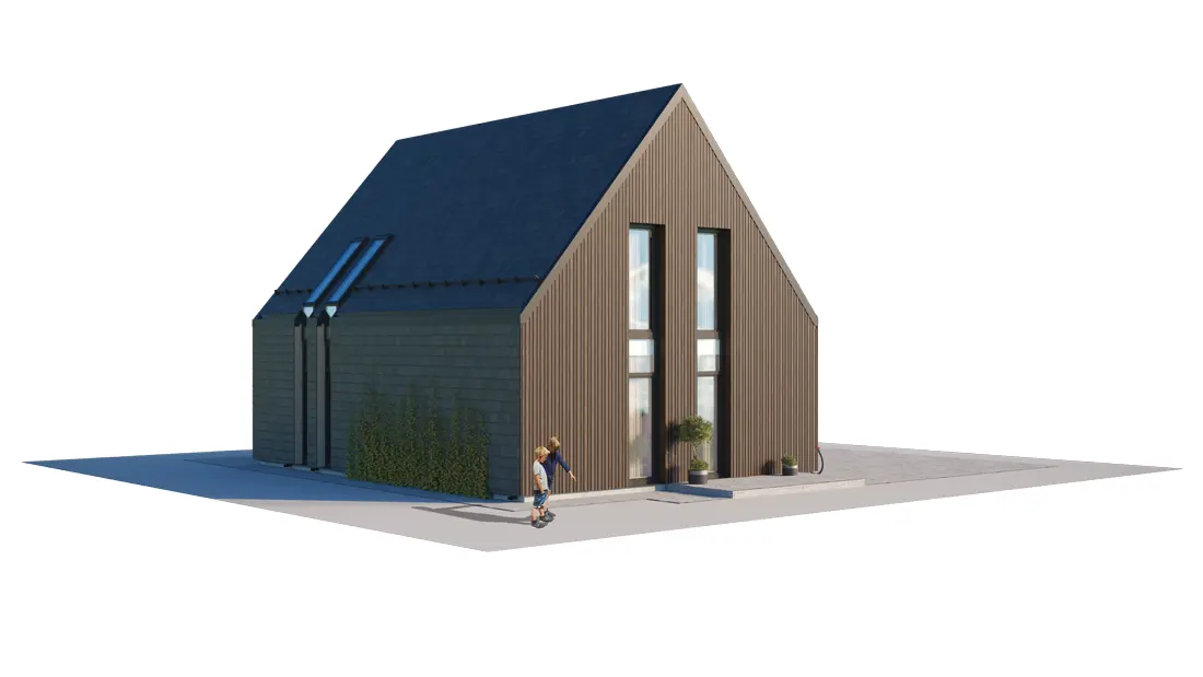 House Plan: 816 ft², 1.5 Stories, 2 Beds, 2 Baths, Open Floor Plan