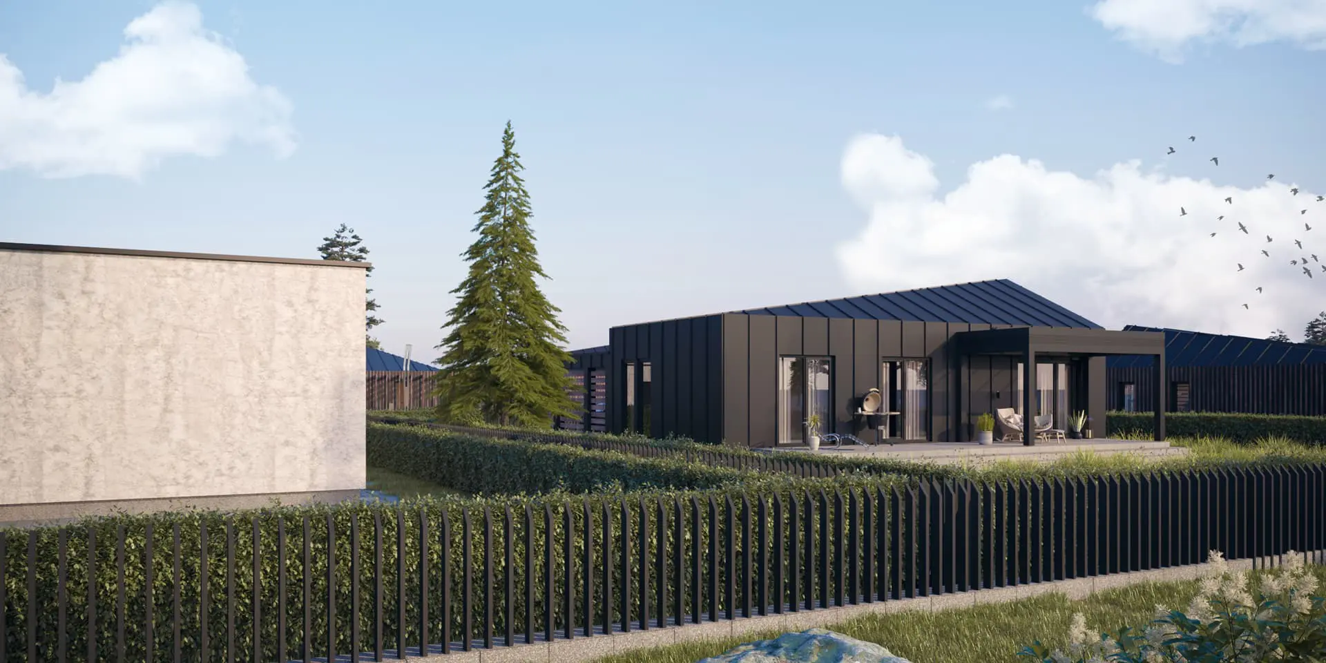 House Plan: 857 ft², 1 Story, 3 Beds, 1 Baths, Open Floor Plan