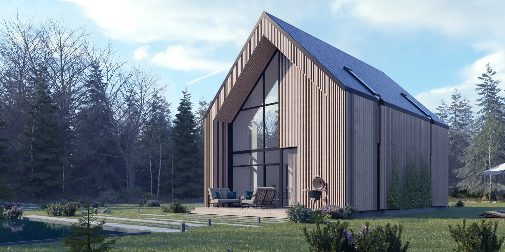 House Plan: 1202 ft², 1.5 Stories, 3 Beds, 2 Baths, Open Floor Plan, 2-Car Garage