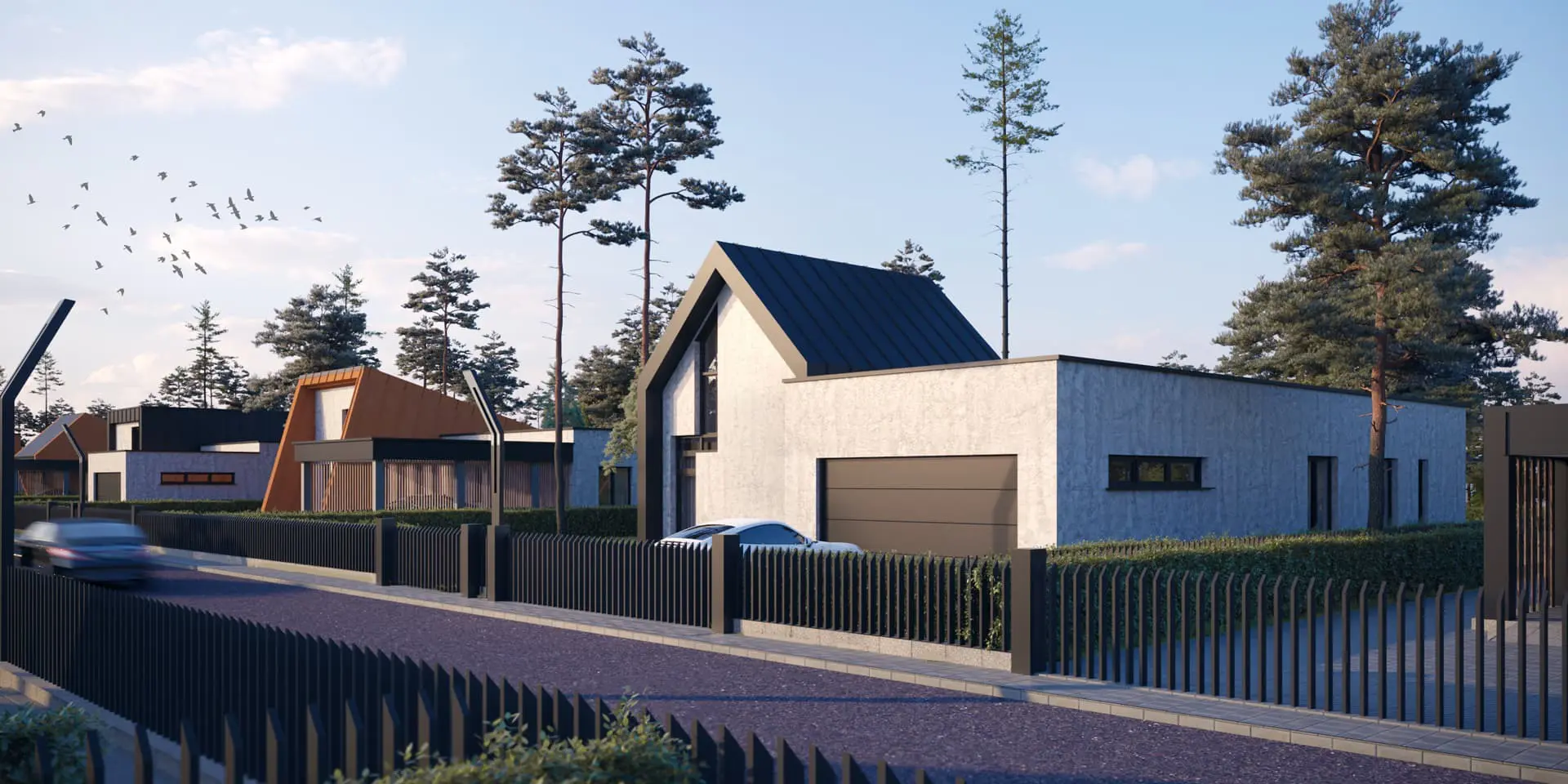 House Plan: 1243 ft², 1.5 Stories, 3 Beds, Home Office, 2 Baths, Open Floor Plan, 2-Car Garage