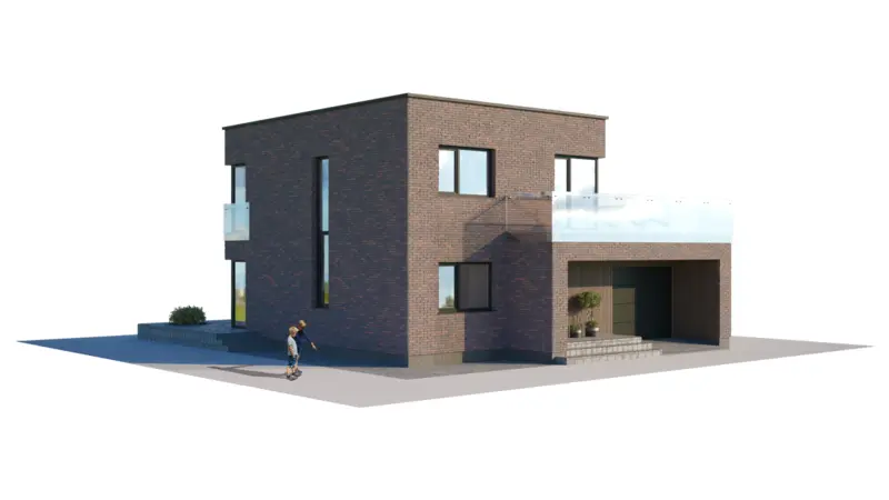 House Plan: 1370 ft², 2 Stories, 3 Beds, Home Office, 2 Baths, Open Floor Plan, 1-Car Garage