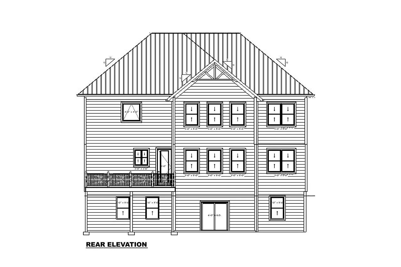 2-Story House Plan with Basement 2853 ft²: 5 Beds, Home Office, 4.5 Baths, Open Floor Plan, 2-Car Garage
