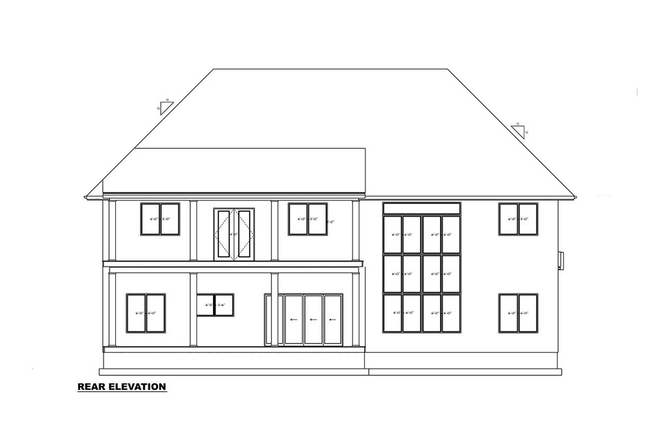 2-Story House Plan 4865 ft²: 5 Beds, Home Office, 4.5 Baths, Open Floor Plan, 2-Car Garage