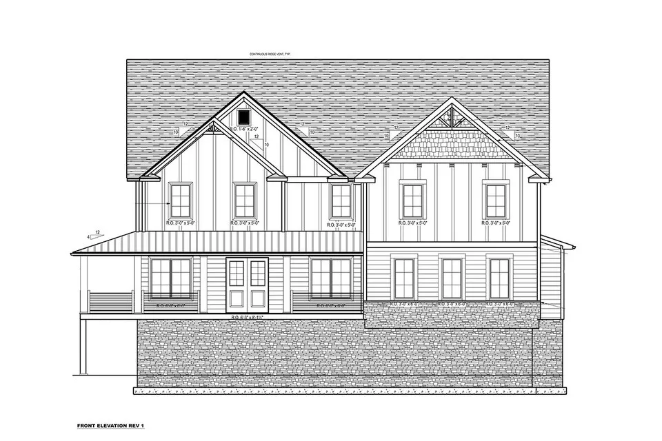 1-Story House Plan with Basement 4808 ft²: 4 Beds, Home Office, 6 Baths, Open Floor Plan, 2-Car Garage