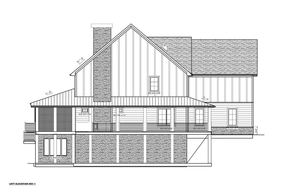 1-Story House Plan with Basement 4808 ft²: 4 Beds, Home Office, 6 Baths, Open Floor Plan, 2-Car Garage