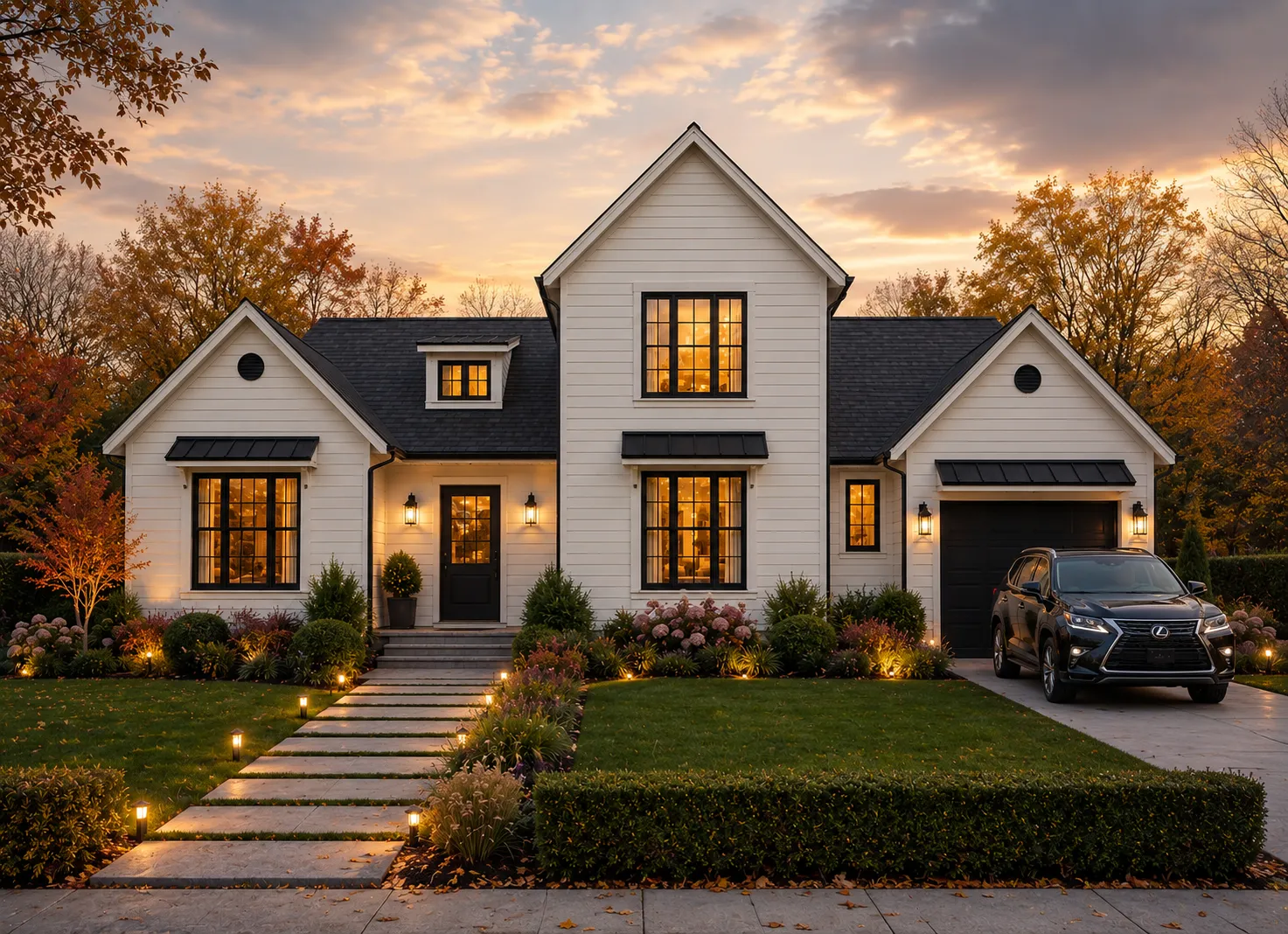 1.5-Story House Plan with Basement 2170 ft²: 4 Beds, 3.5 Baths, Open Floor Plan, 1-Car Garage