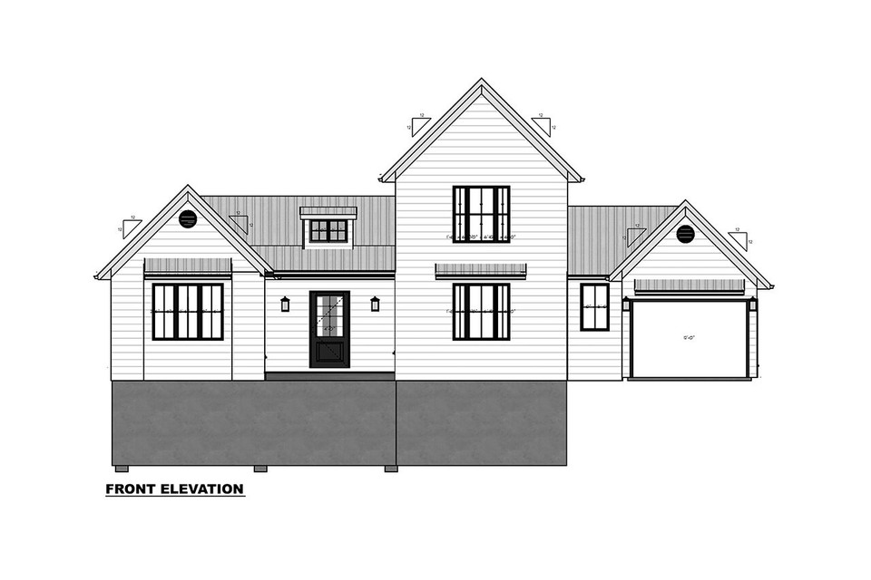 1.5-Story House Plan with Basement 2170 ft²: 4 Beds, 3.5 Baths, Open Floor Plan, 1-Car Garage
