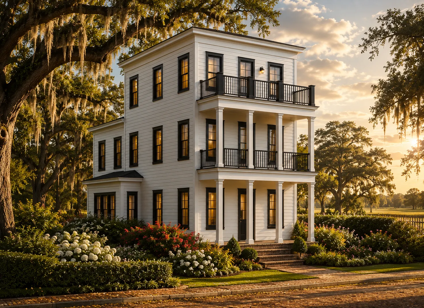 3-Story House Plan 4451 ft²: 5 Beds, 5.5 Baths, Open Floor Plan, without Garage