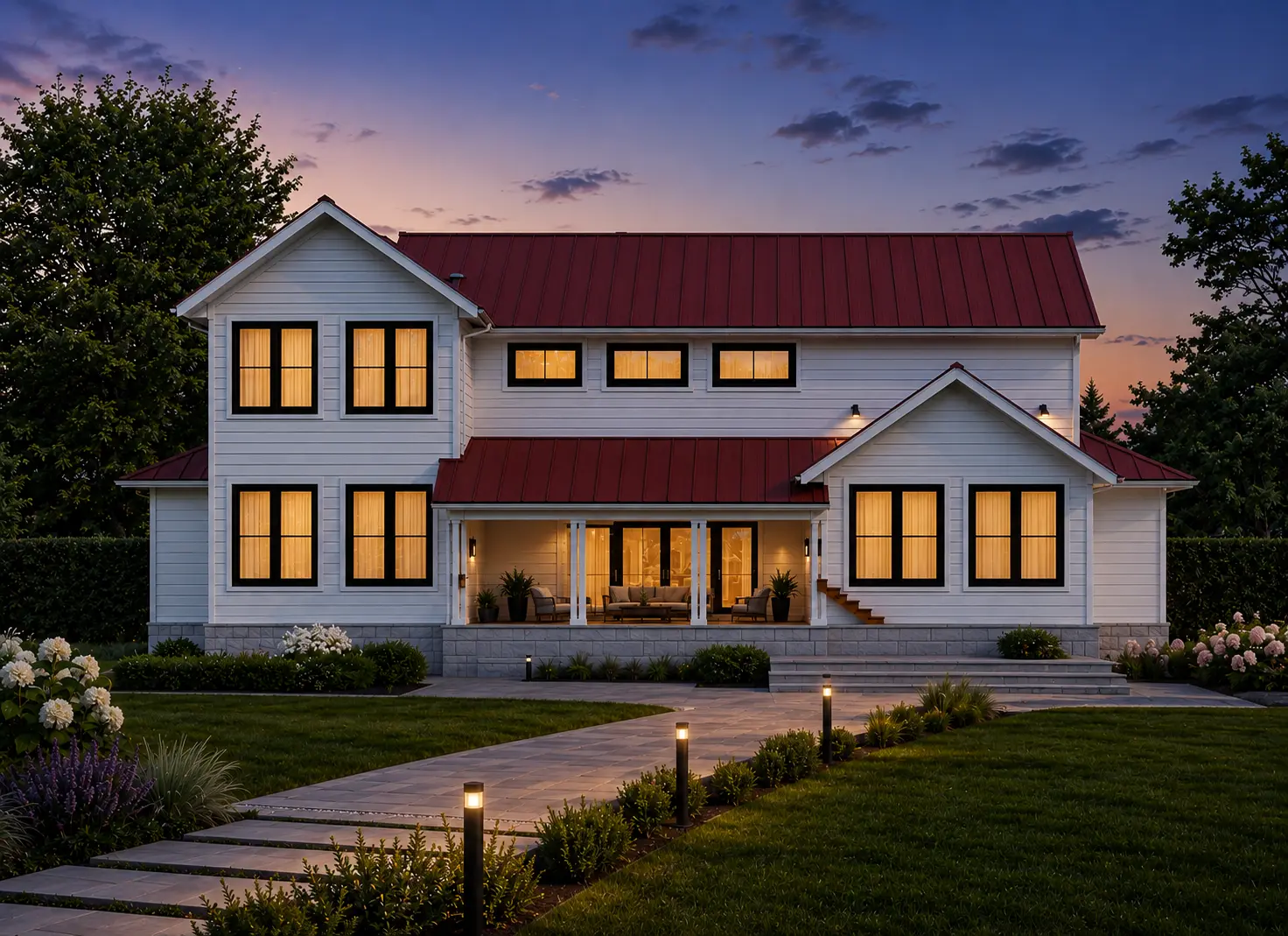 2-Story House Plan 4610 ft²: 4 Beds, Home Office, 3.5 Baths, Open Floor Plan, 3-Car Garage
