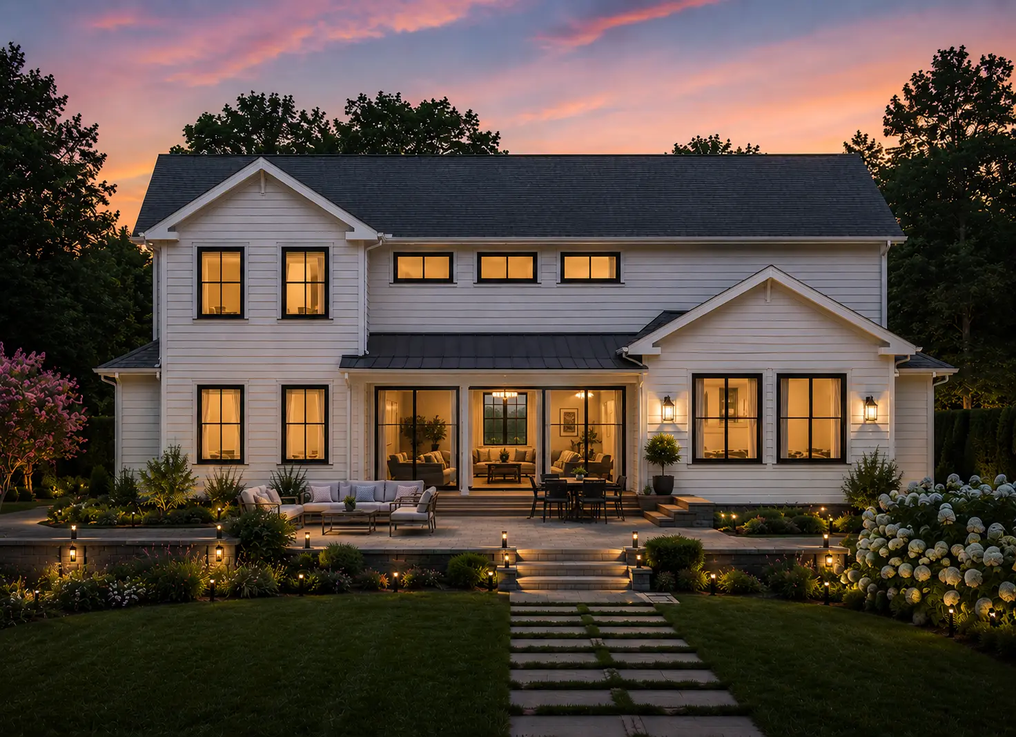 2-Story House Plan 4610 ft²: 4 Beds, Home Office, 3.5 Baths, Open Floor Plan, 3-Car Garage