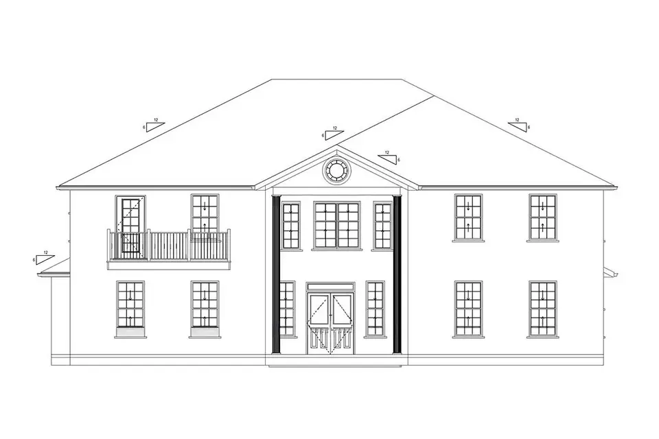 2-Story House Plan 4195 ft²: 4 Beds, Home Office, 3.5 Baths, Open Floor Plan, 3-Car Garage