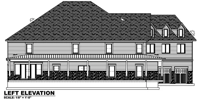 2-Story House Plan 8514 ft²: 4 Beds, 4.5 Baths, Open Floor Plan, 2-Car Garage