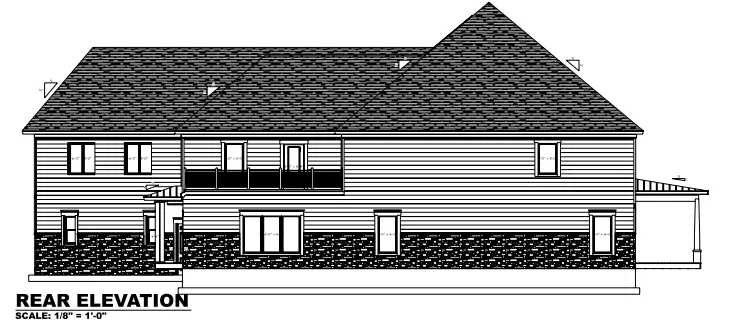 2-Story House Plan 8514 ft²: 4 Beds, 4.5 Baths, Open Floor Plan, 2-Car Garage
