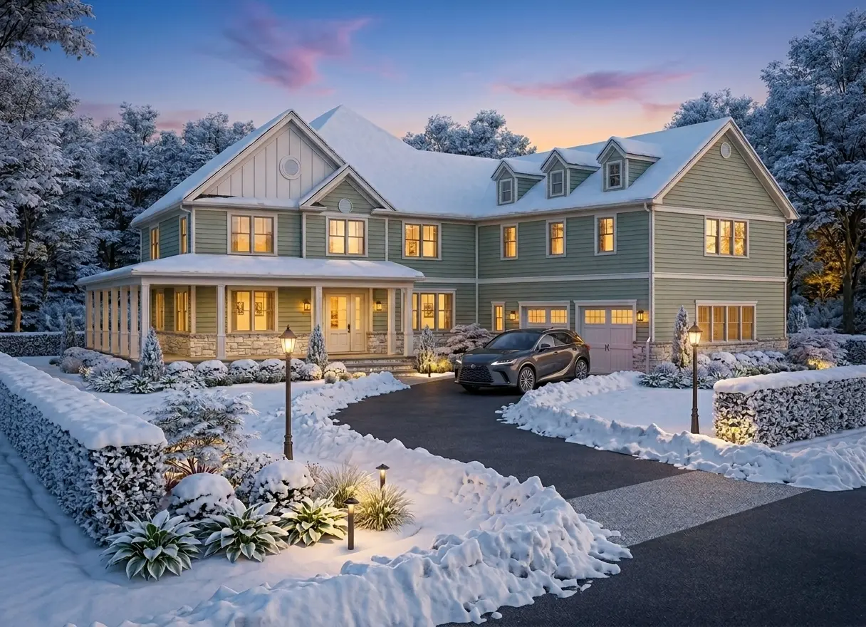 2-Story House Plan 8514 ft²: 4 Beds, 4.5 Baths, Open Floor Plan, 2-Car Garage