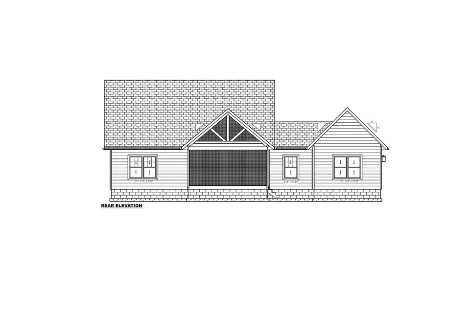 1-Story House Plan 1676 ft²: 3 Beds, 2 Baths, Open Floor Plan, 1-Car Garage