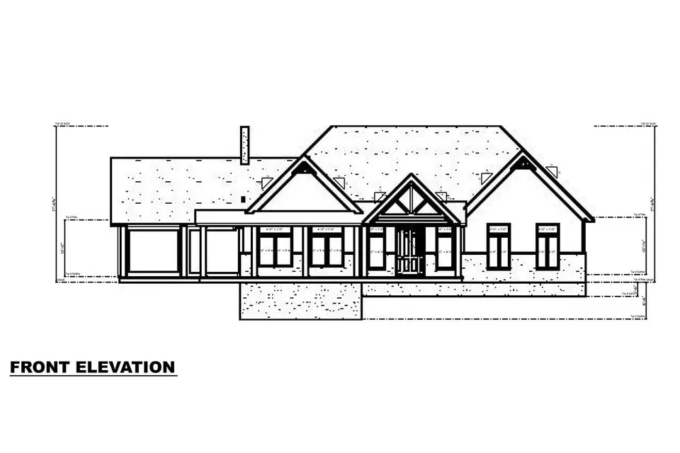 1-Story House Plan 2250 ft²: 3 Beds, 2.5 Baths, Open Floor Plan, without Garage
