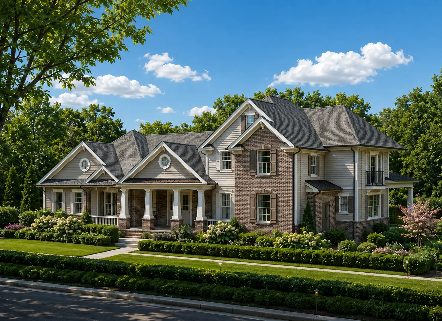 1.5-Story House Plan 2058 ft²: 3 Beds, 3.5 Baths, Open Floor Plan, 2-Car Garage