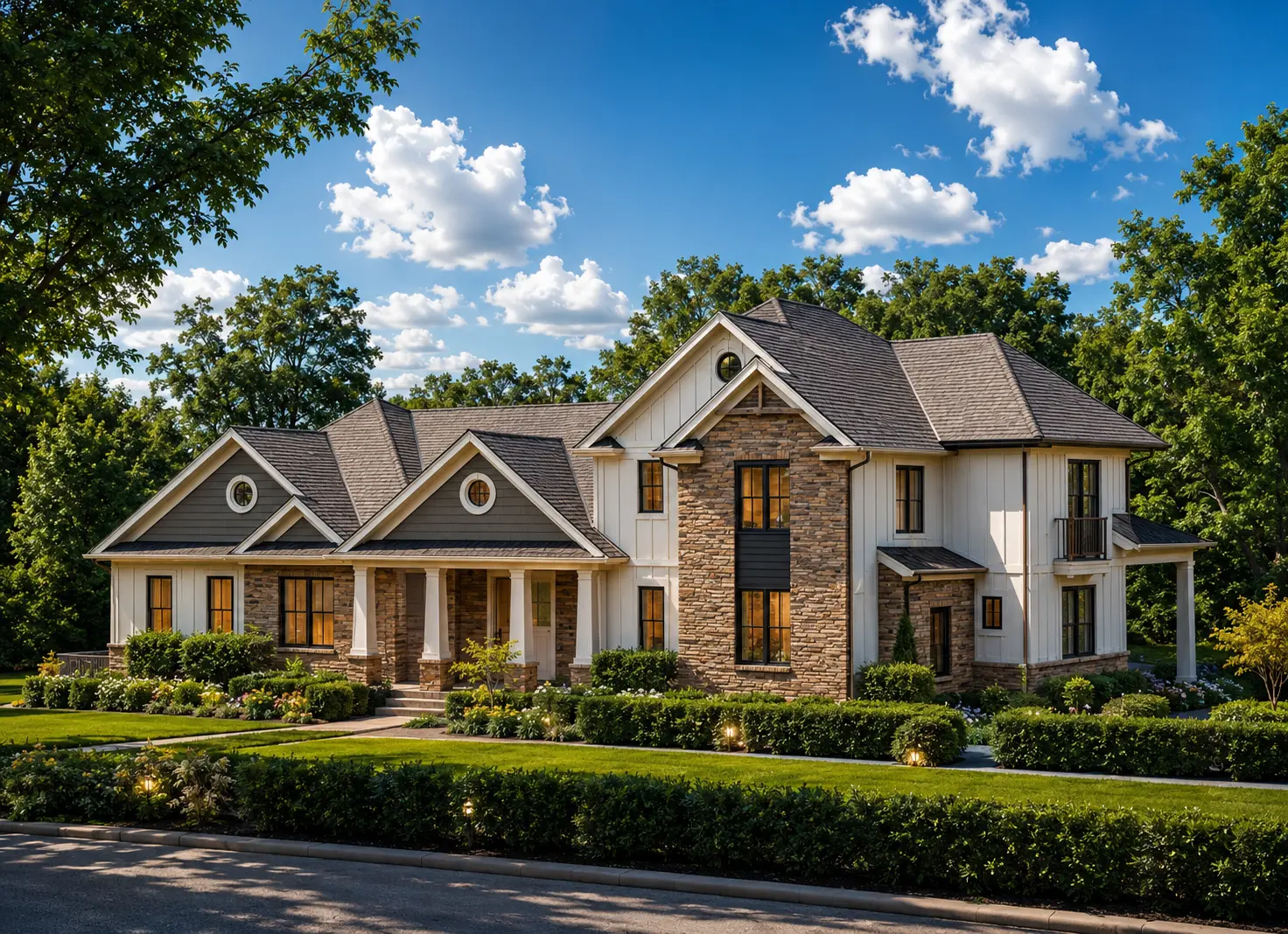 1.5-Story House Plan 2058 ft²: 3 Beds, 3.5 Baths, Open Floor Plan, 2-Car Garage