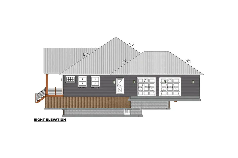 1-Story House Plan 1972 ft²: 3 Beds, 2.5 Baths, Open Floor Plan, 2-Car Garage