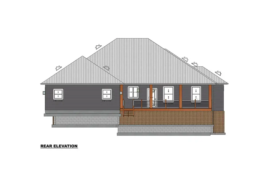 1-Story House Plan 1972 ft²: 3 Beds, 2.5 Baths, Open Floor Plan, 2-Car Garage