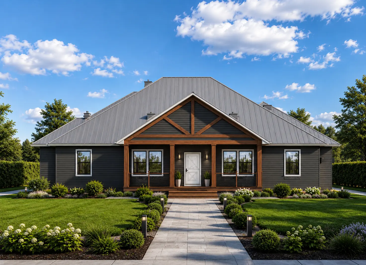 1-Story House Plan 1972 ft²: 3 Beds, 2.5 Baths, Open Floor Plan, 2-Car Garage
