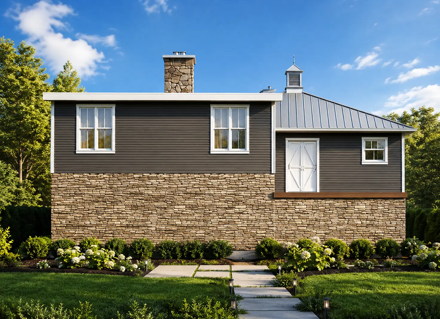 1-Story House Plan with Basement 1906 ft²: 3 Beds, 2.5 Baths, Open Floor Plan, without Garage