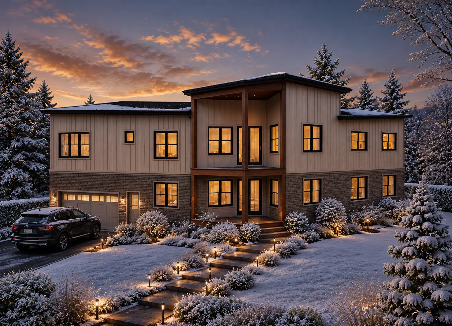 2-Story House Plan 2917 ft²: 3 Beds, 2.5 Baths, 2-Car Garage