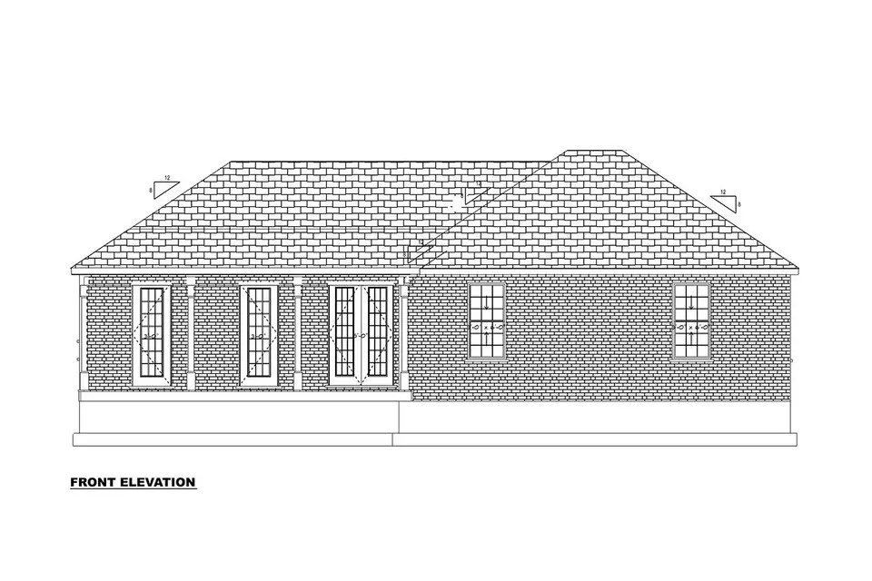 1-Story House Plan 2209 ft²: 4 Beds, 3.5 Baths, Open Floor Plan, without Garage