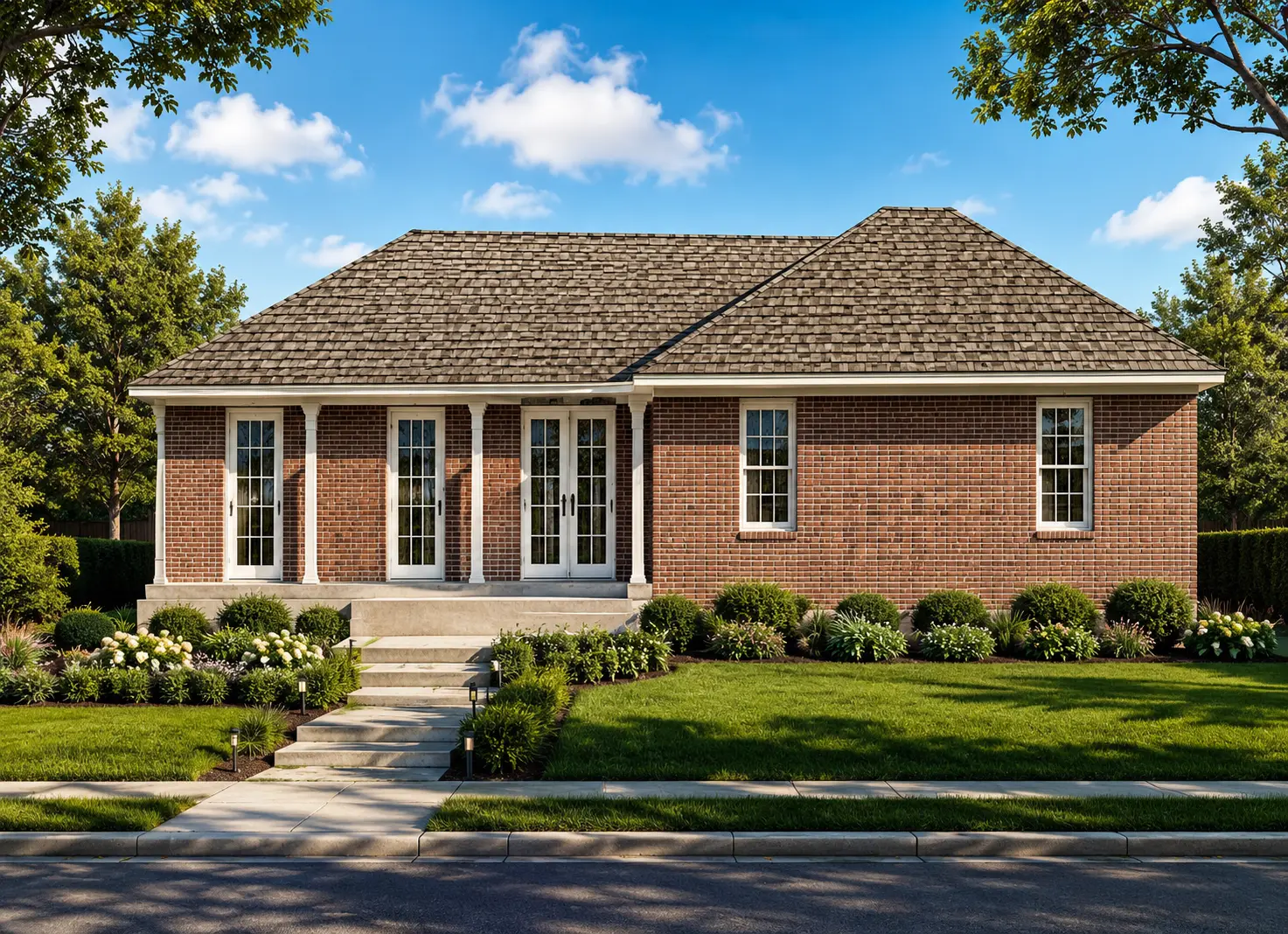 1-Story House Plan 2209 ft²: 4 Beds, 3.5 Baths, Open Floor Plan, without Garage