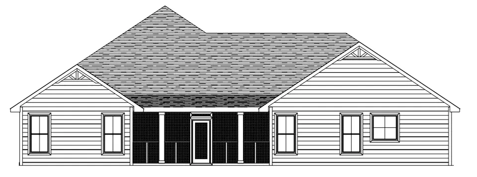 1-Story House Plan 2701 ft²: 3 Beds, Home Office, 3.5 Baths, Open Floor Plan, 2-Car Garage