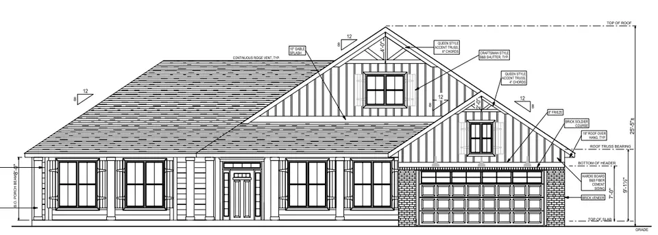 1-Story House Plan 2701 ft²: 3 Beds, Home Office, 3.5 Baths, Open Floor Plan, 2-Car Garage